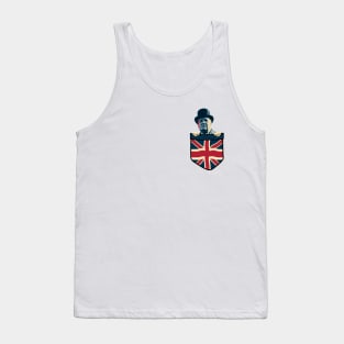 winston churchill Chest Pocket Tank Top